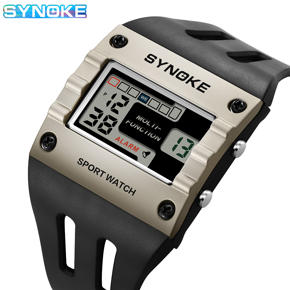 Outdoor Lighting Effects - SYNOKE Digital Watch Men Sports Electronic