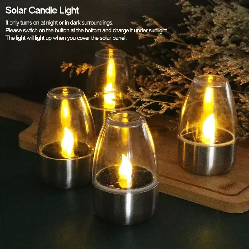 LED Solar Candles Light Flamel - Outdoor Lighting Effects 评论和价格