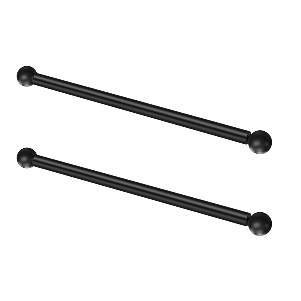 2Pcs Outdoor Lamp Post Cross A - Outdoor Lighting Black 评论和价格