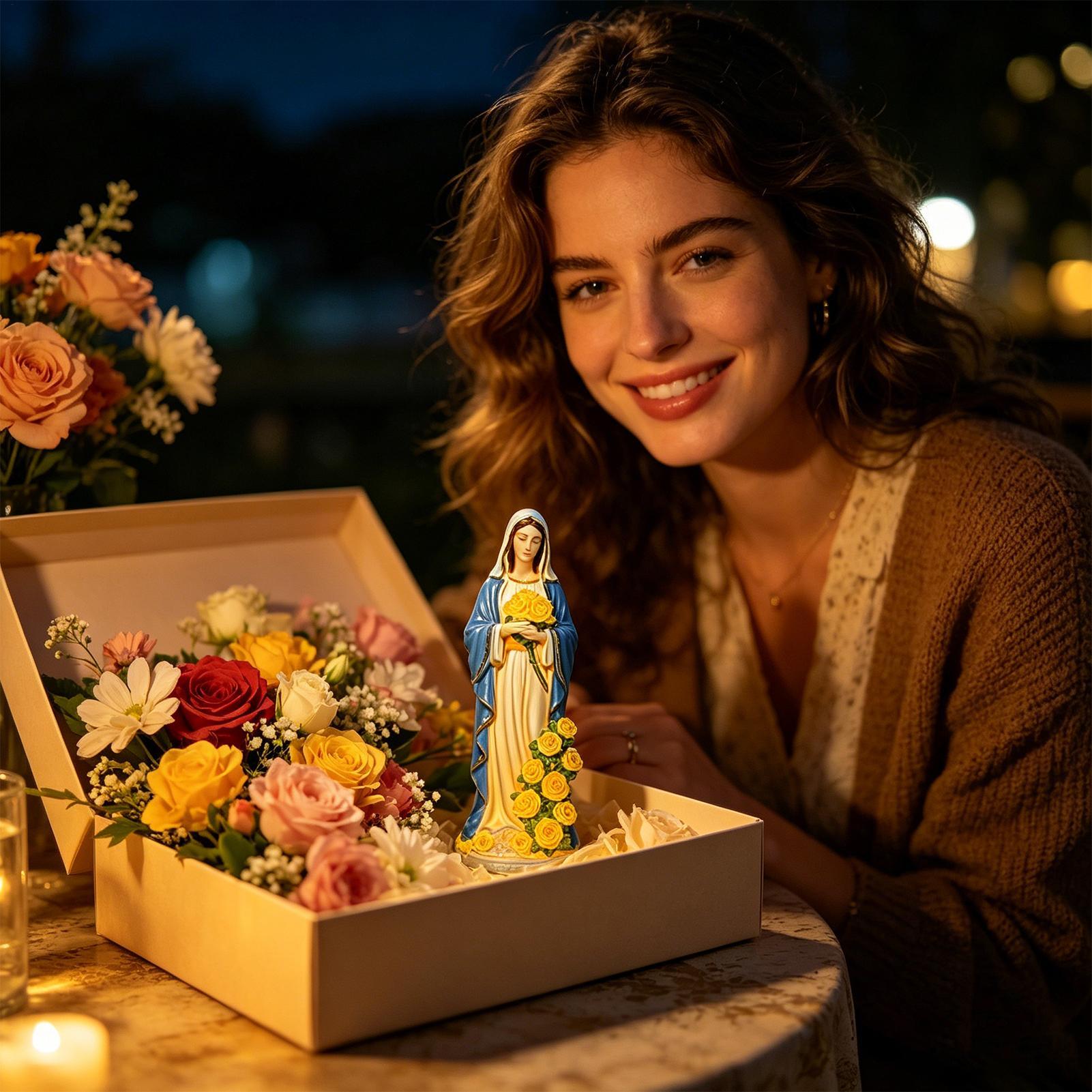 Virgin Mary Solar Statue Garde - Outdoor Lighting Waterproof 评论和价格