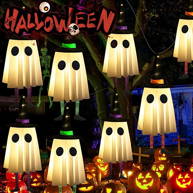 Halloween Hanging Ghost Decora - Outdoor Lighting Effects 评论和价格
