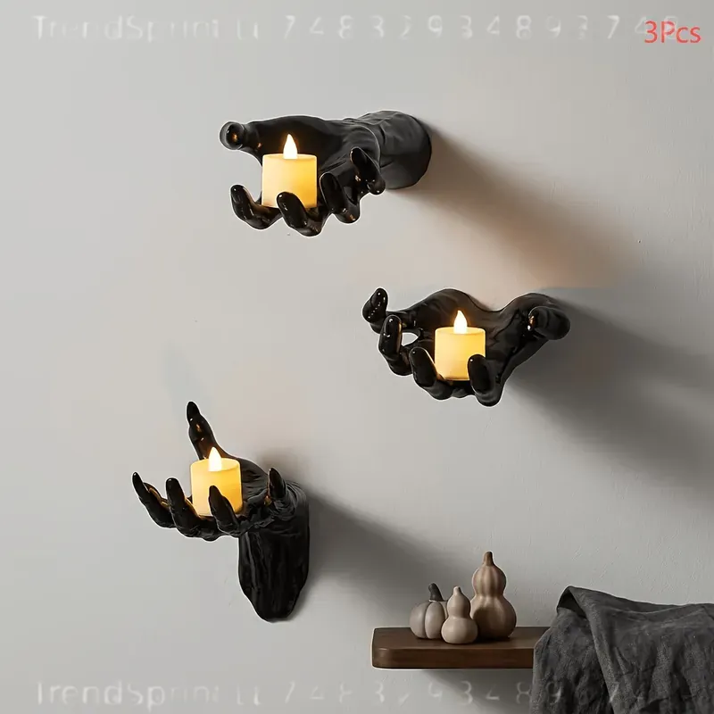 3 Pcs Halloween Wall Decor Lig - Outdoor Lighting Black 评论和价格