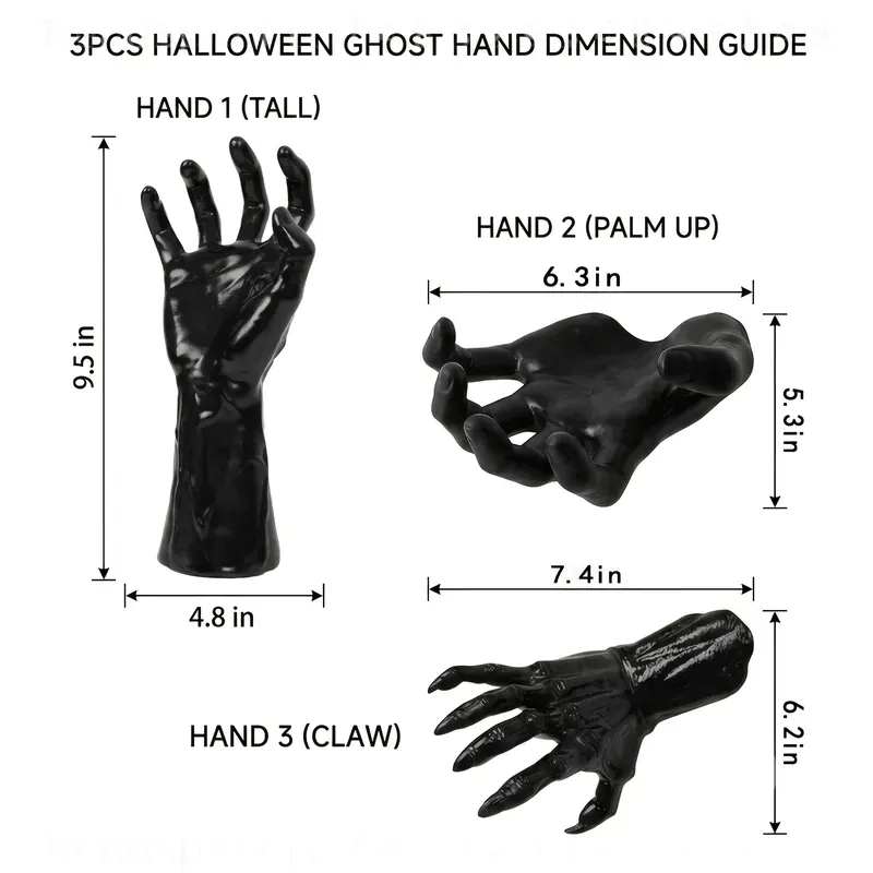 3 Pcs Halloween Wall Decor Lig - Outdoor Lighting Black 评论和价格