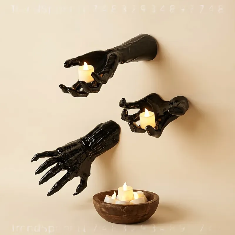 3 Pcs Halloween Wall Decor Lig - Outdoor Lighting Black 评论和价格