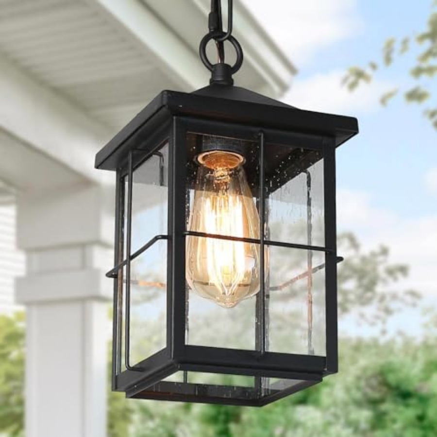 Outdoor Pendant Light Fixture, - Outdoor Lighting Black 评论和价格