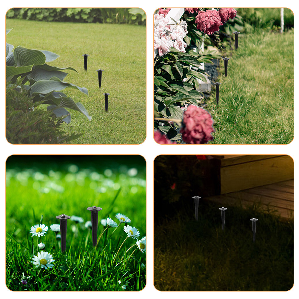 4Pcs Outdoor Light Stakes Alum - Outdoor Lighting Pathway 评论和价格
