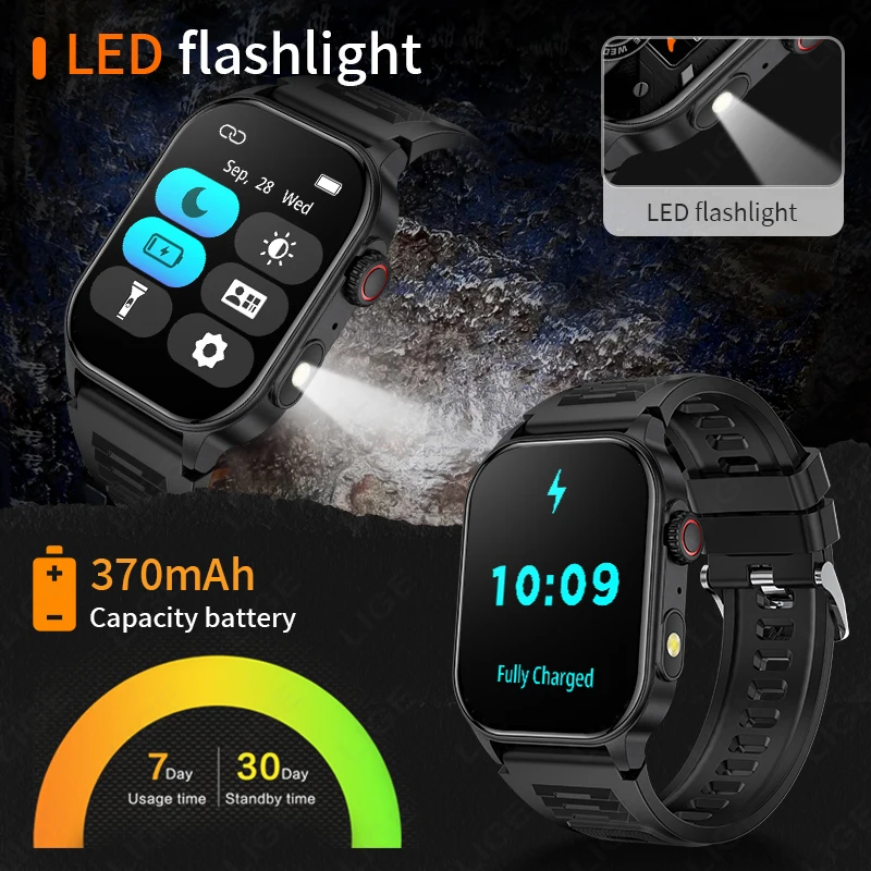 LIGE 2026 Outdoor Smart Watch  - Outdoor Lighting Track 评论和价格