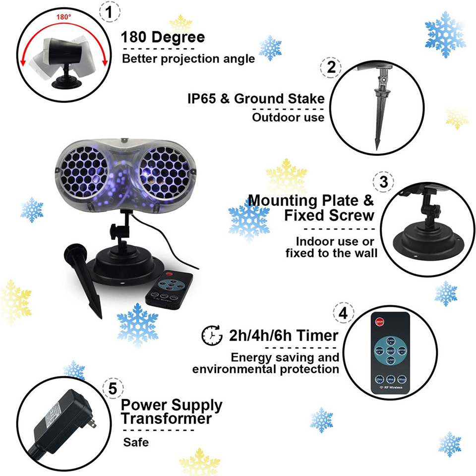 Christmas LED Snowfall Laser L - Outdoor Lighting Effects 评论和价格