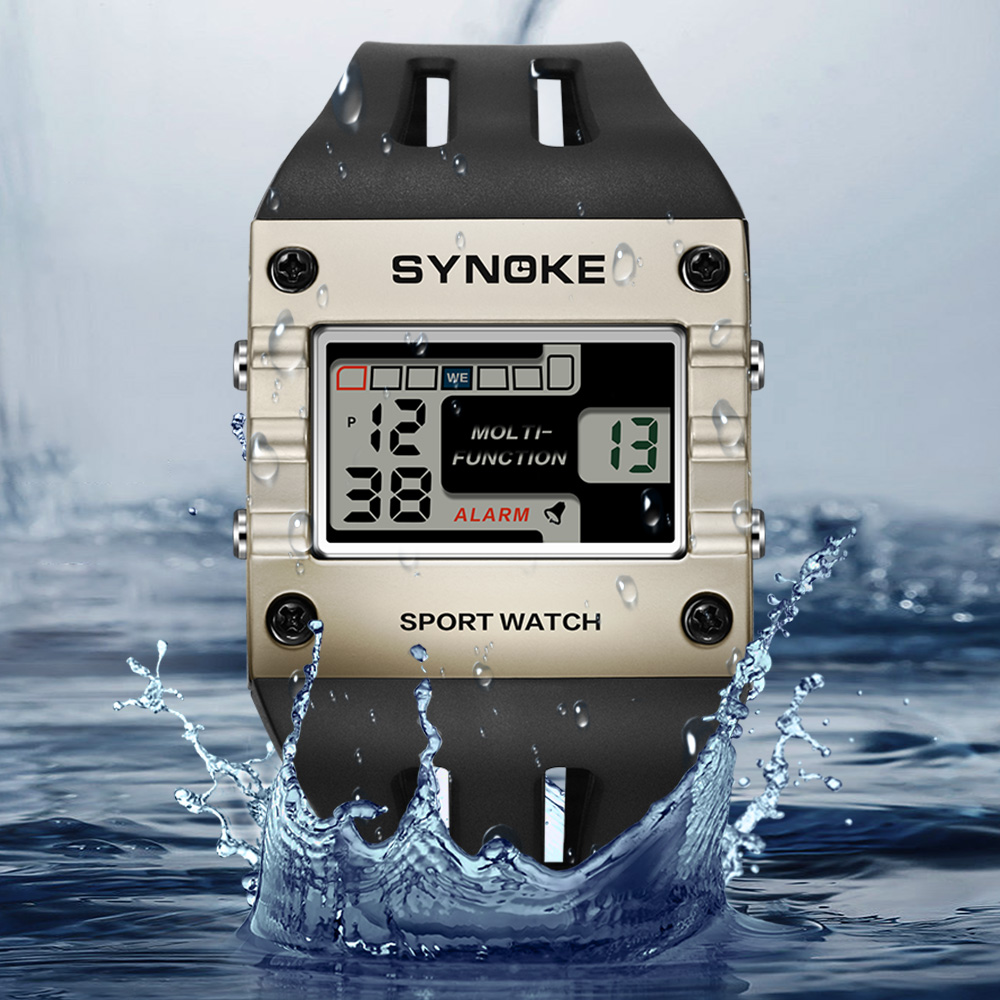 SYNOKE Digital Watch Men Sport - Outdoor Lighting Effects 评论和价格