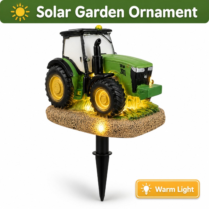 Solar Tractor Garden Stake Lig - Outdoor Lighting Effects 评论和价格