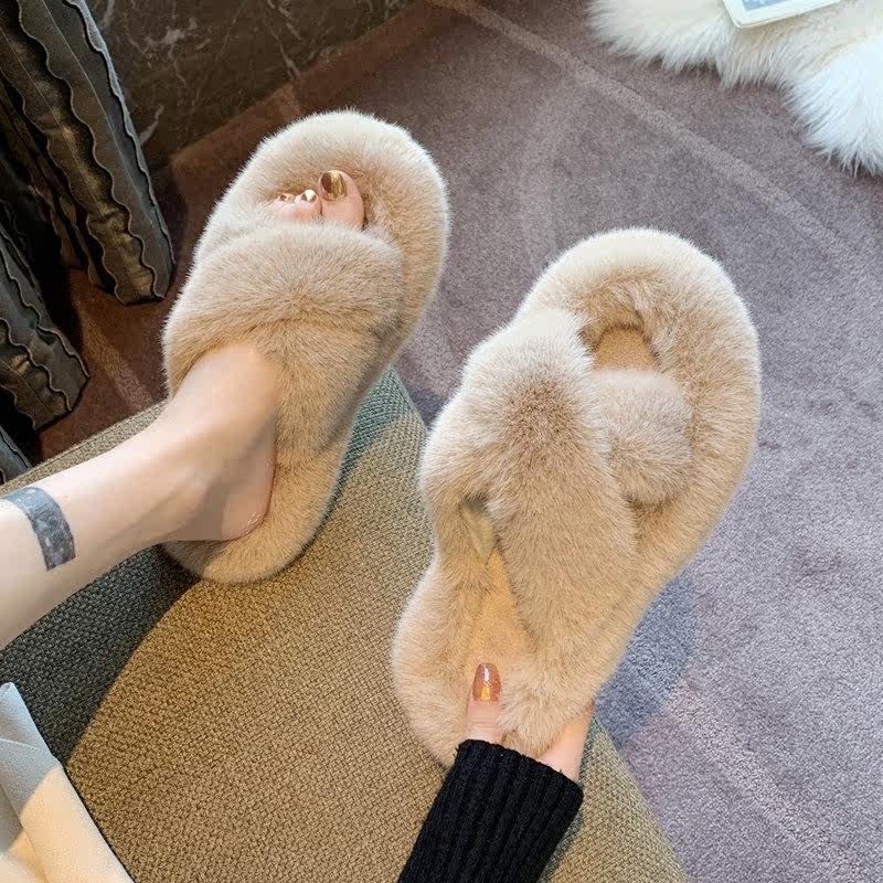 Hairy Slippers for Women Solid - Outdoor Lighting For Your Home 评论和价格