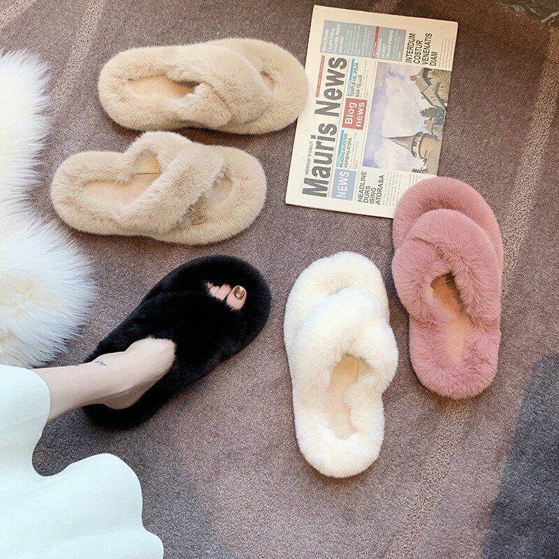Hairy Slippers for Women Solid - Outdoor Lighting For Your Home 评论和价格
