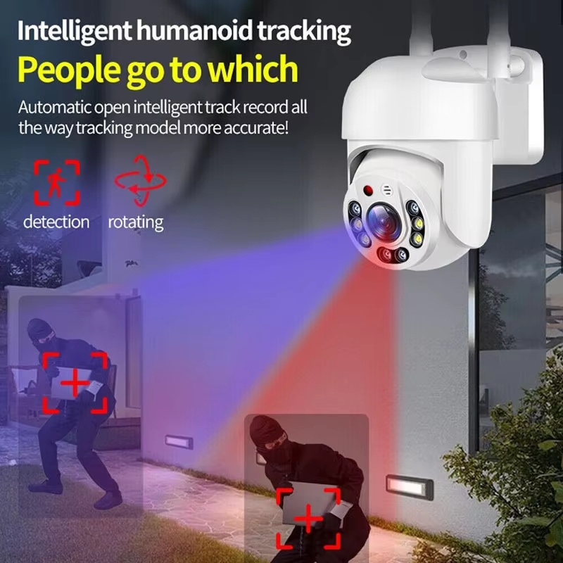 Outdoor HD WiFi Camera 360° Ro - Outdoor Lighting Track 评论和价格