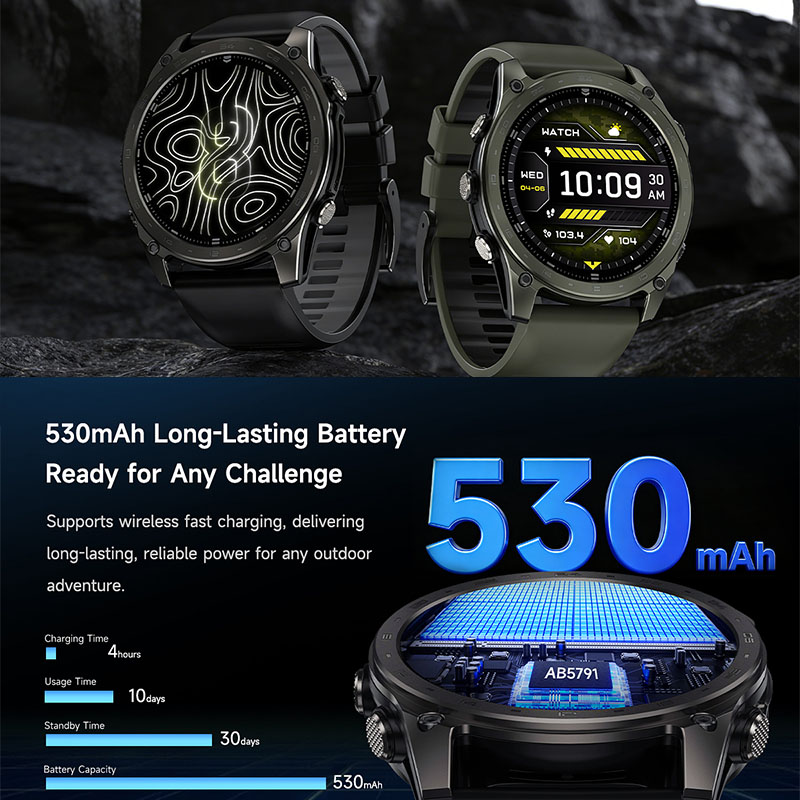 New 5ATM Waterproof Smart Watc - Outdoor Lighting Wireless 评论和价格