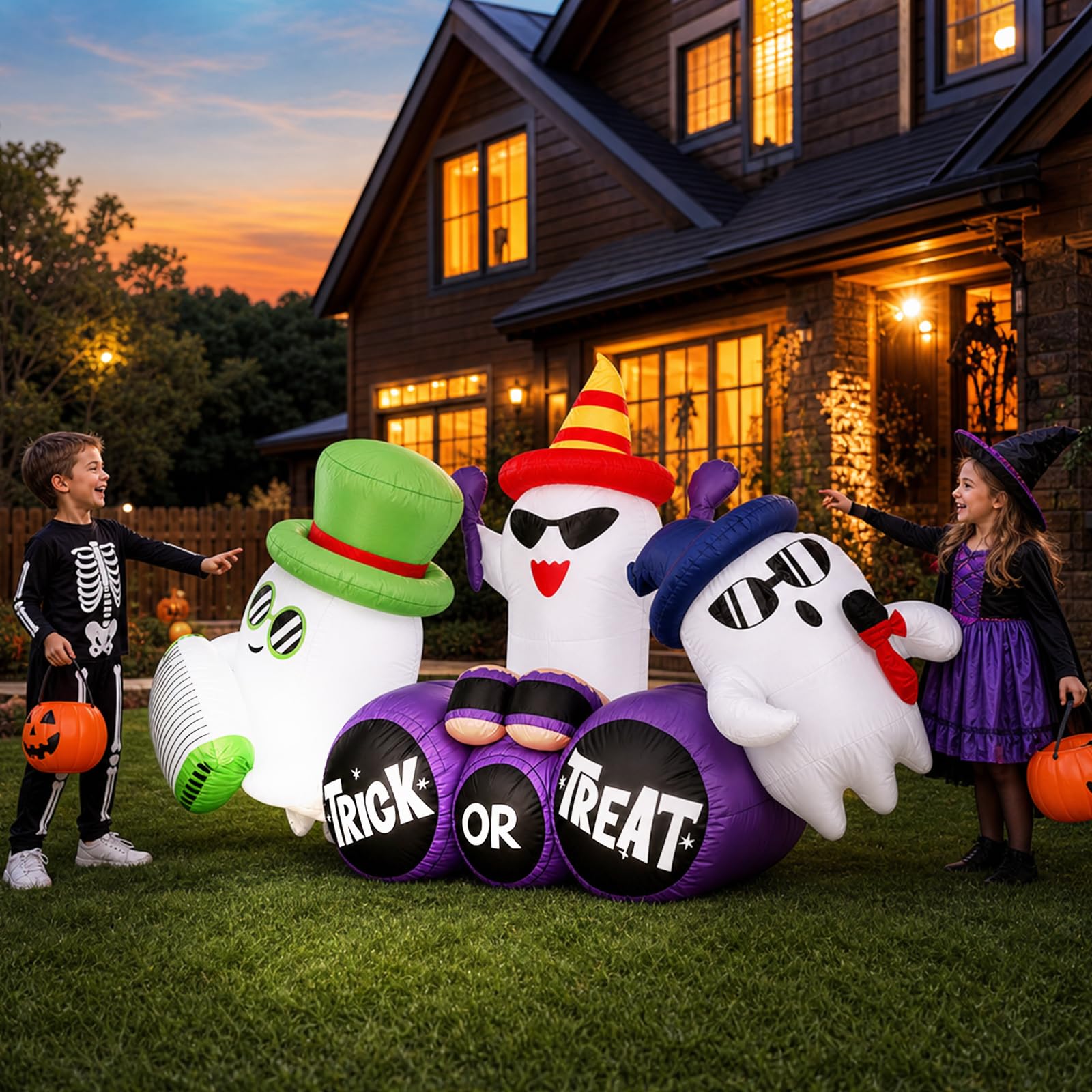 240cm Inflatable Halloween Spi - Outdoor Lighting Effects 评论和价格